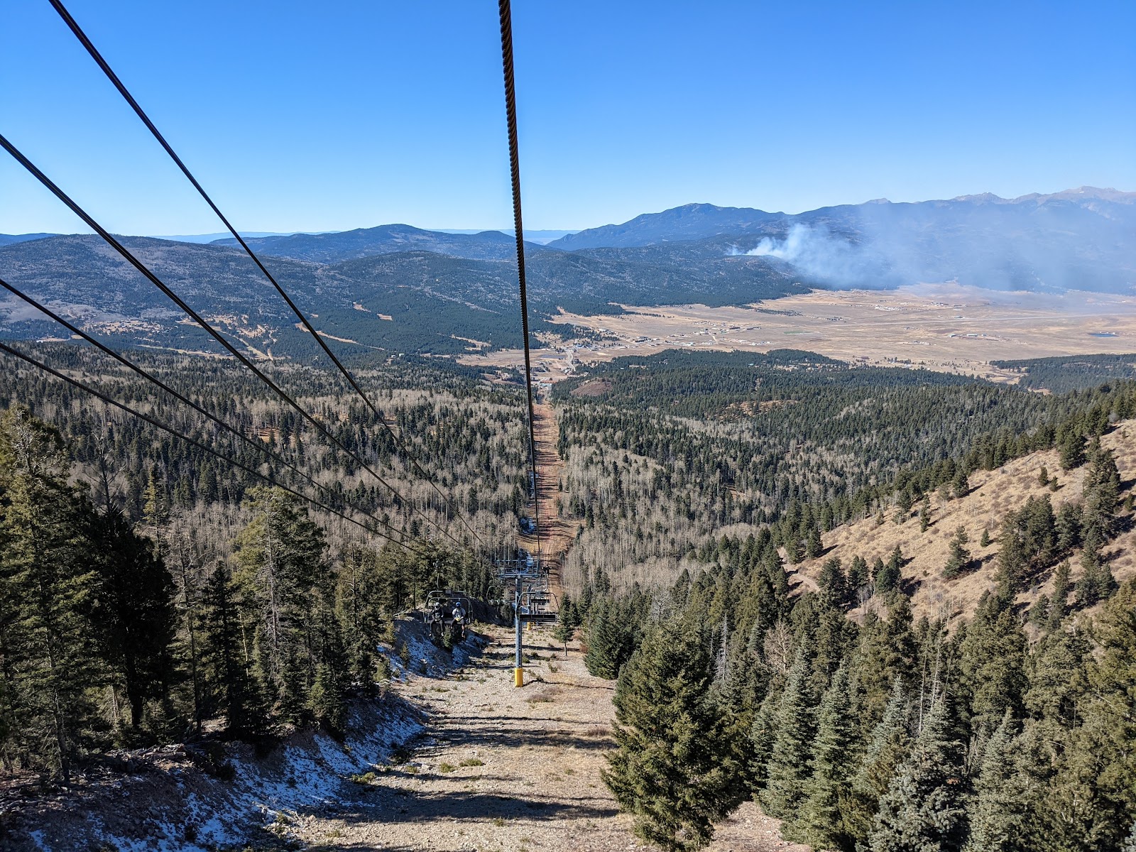 The base area and lodge at Angel Fire Resort