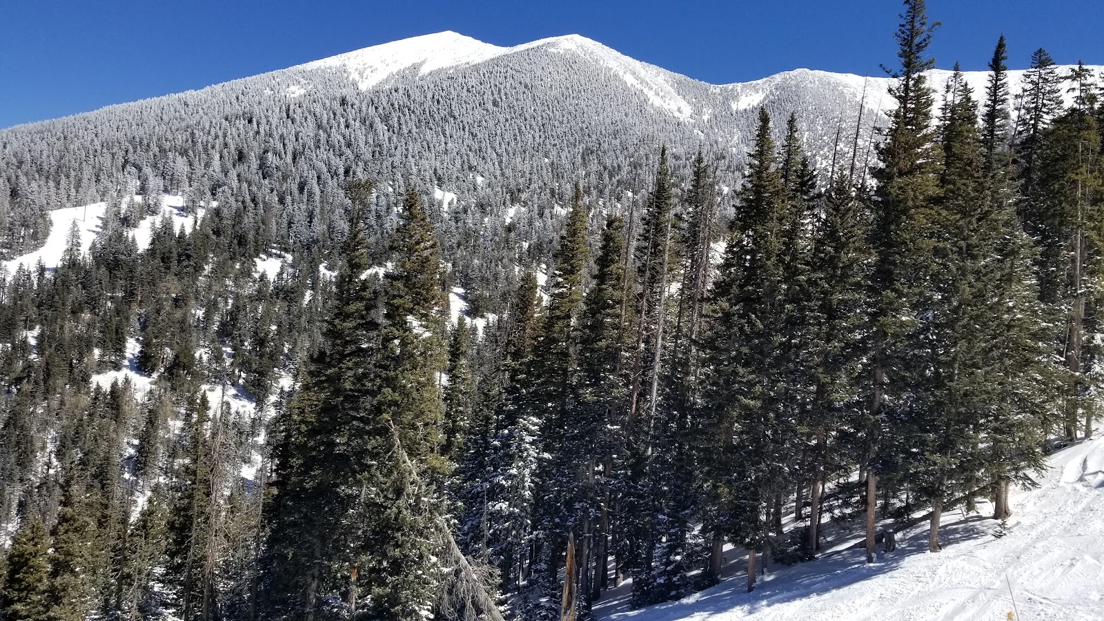 Wide view from the peaks over the high Colorado plateau