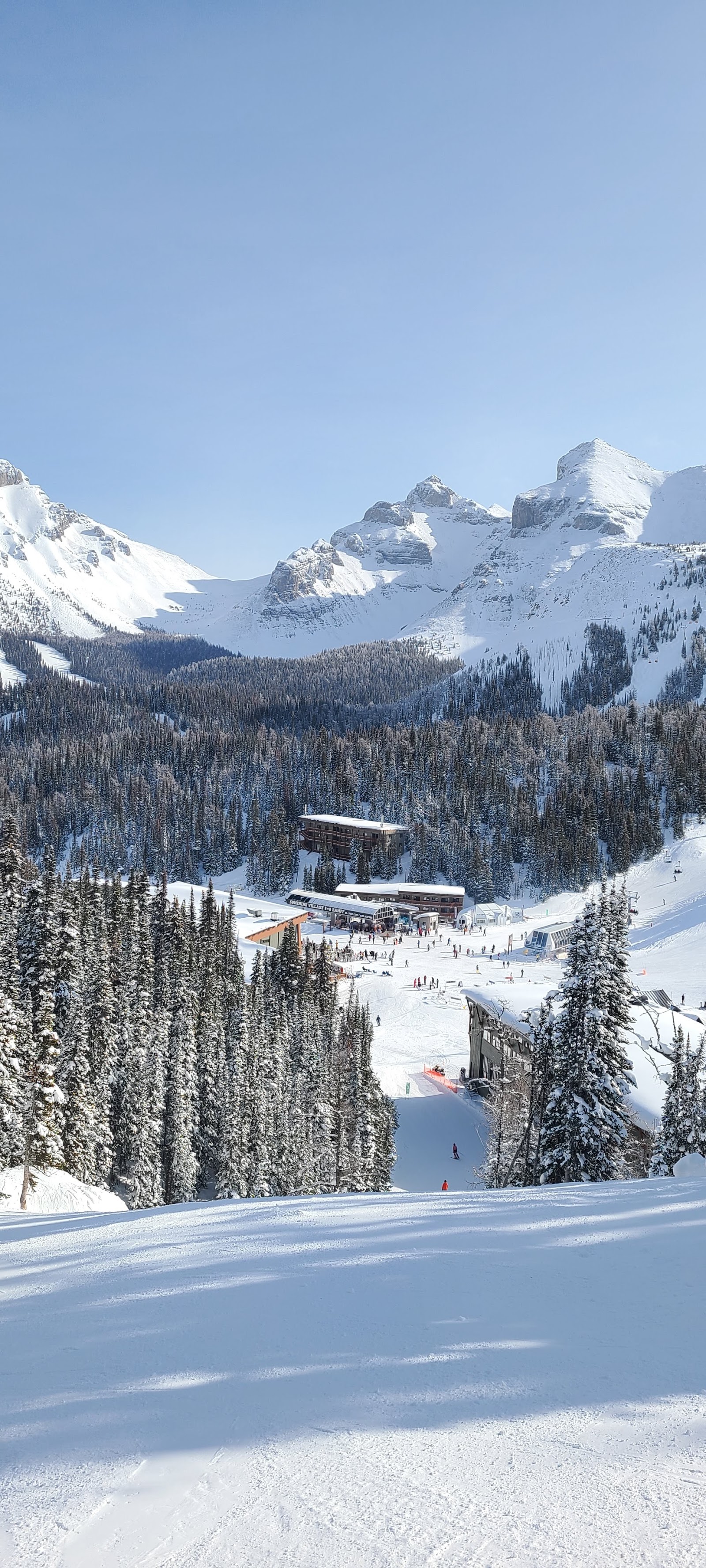 High open bowls and blue runs at Banff Sunshine Village