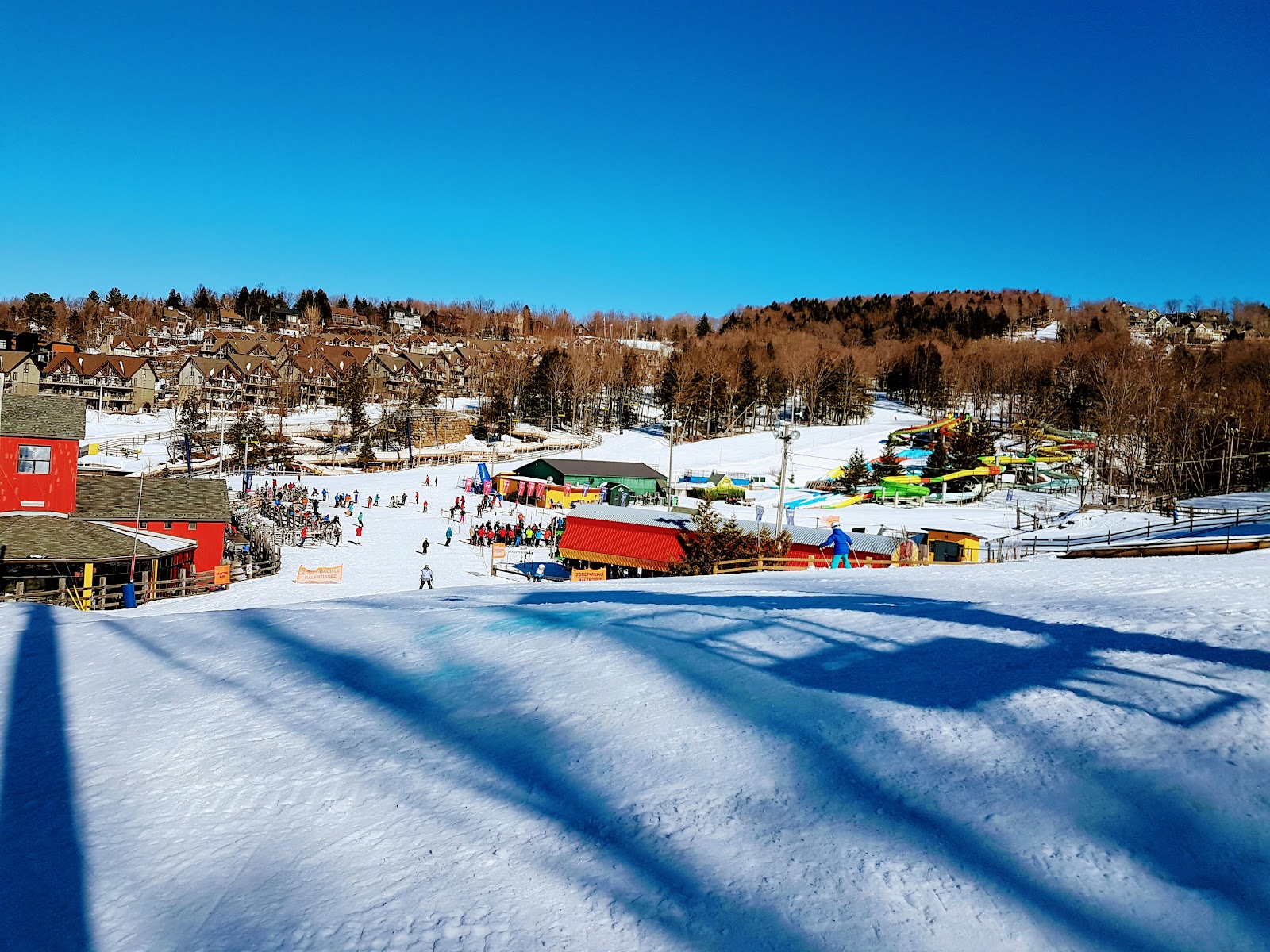 Rolling Eastern Townships countryside under fresh snow