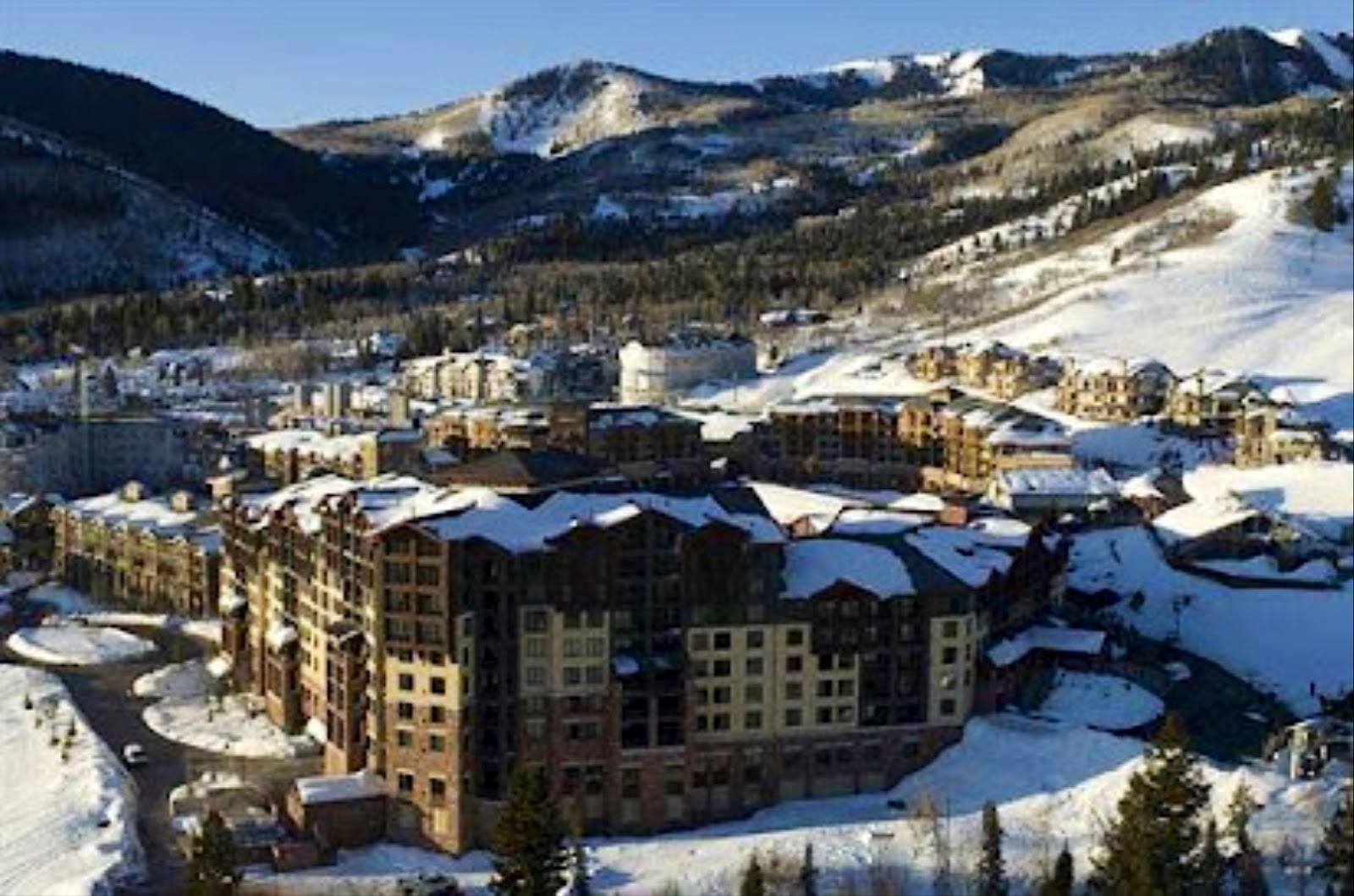 Snowy Wasatch slopes above Park City