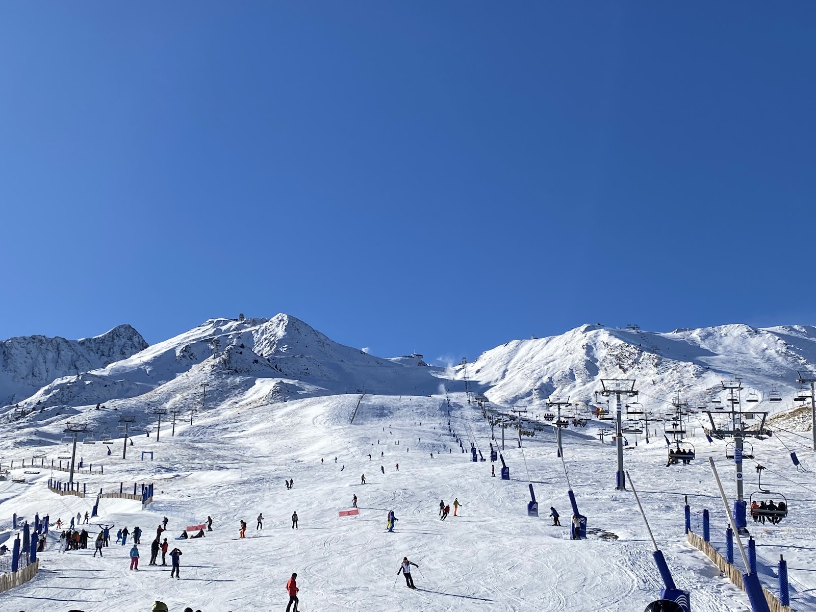 High altitude pistes above Pas de la Casa in Grandvalira