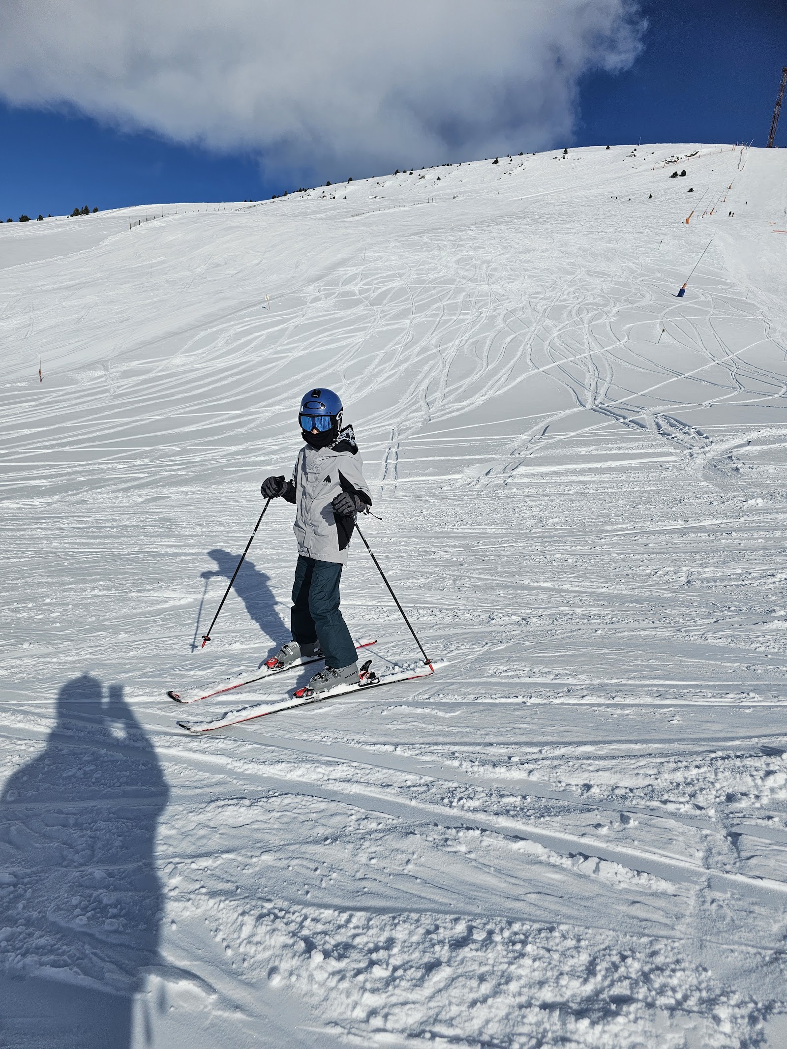 Snowy ridgelines and lifts across the Grandvalira ski area in Andorra