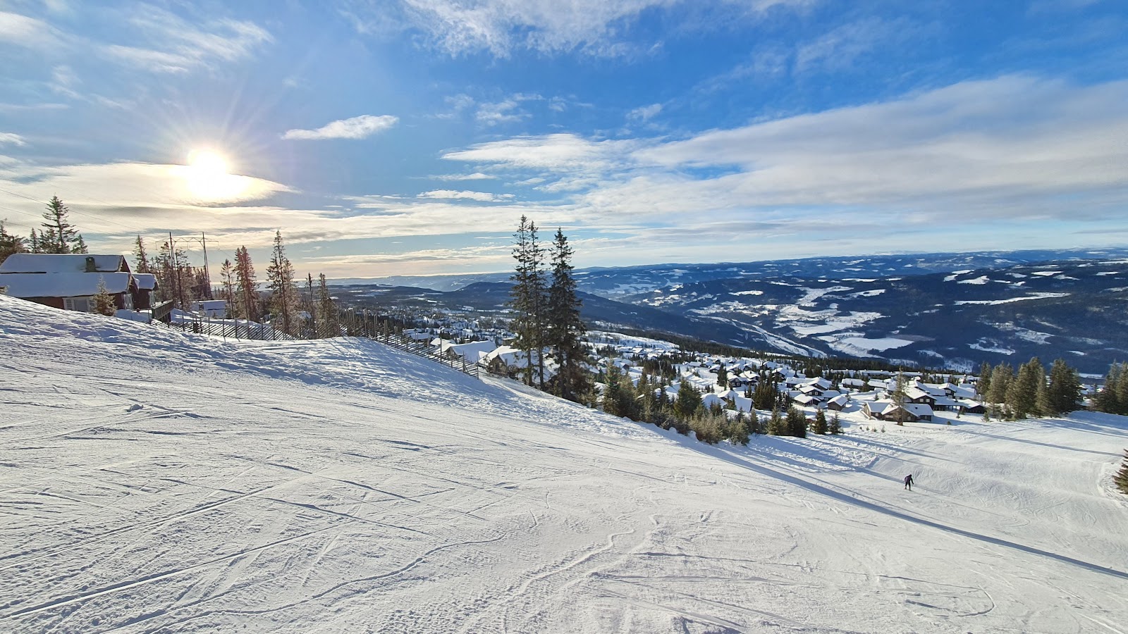 The terrain park and jumps at Hafjell near Lillehammer