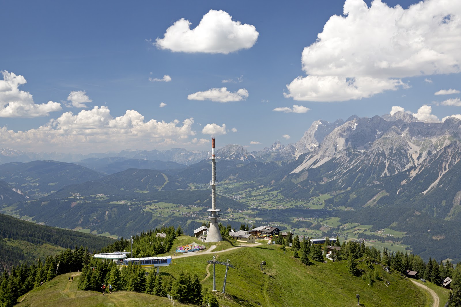 The Hauser Kaibling pistes above Haus im Ennstal
