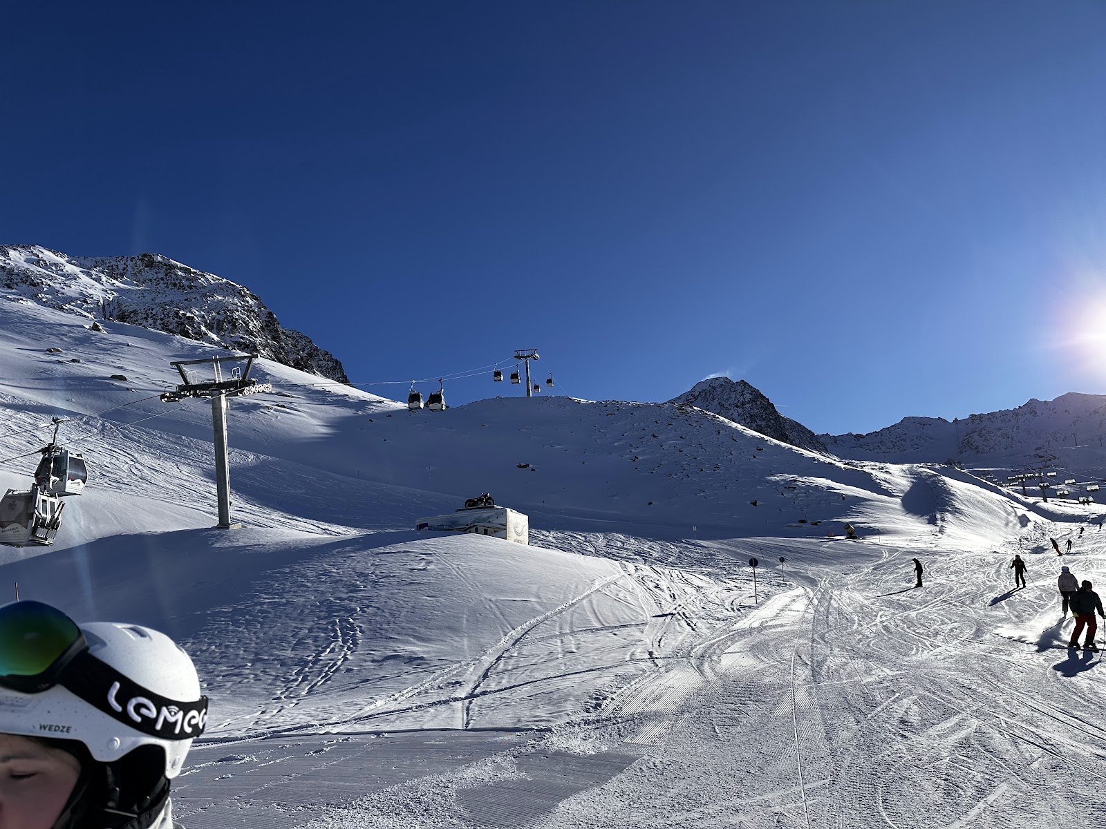 Snow covered peaks at the head of the Otztal above Hochgurgl