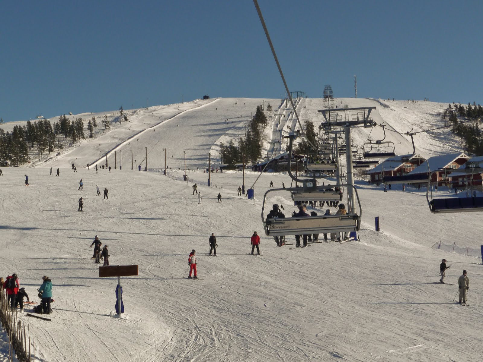 Ski in ski out apartments beside the slopes at Idre Fjall
