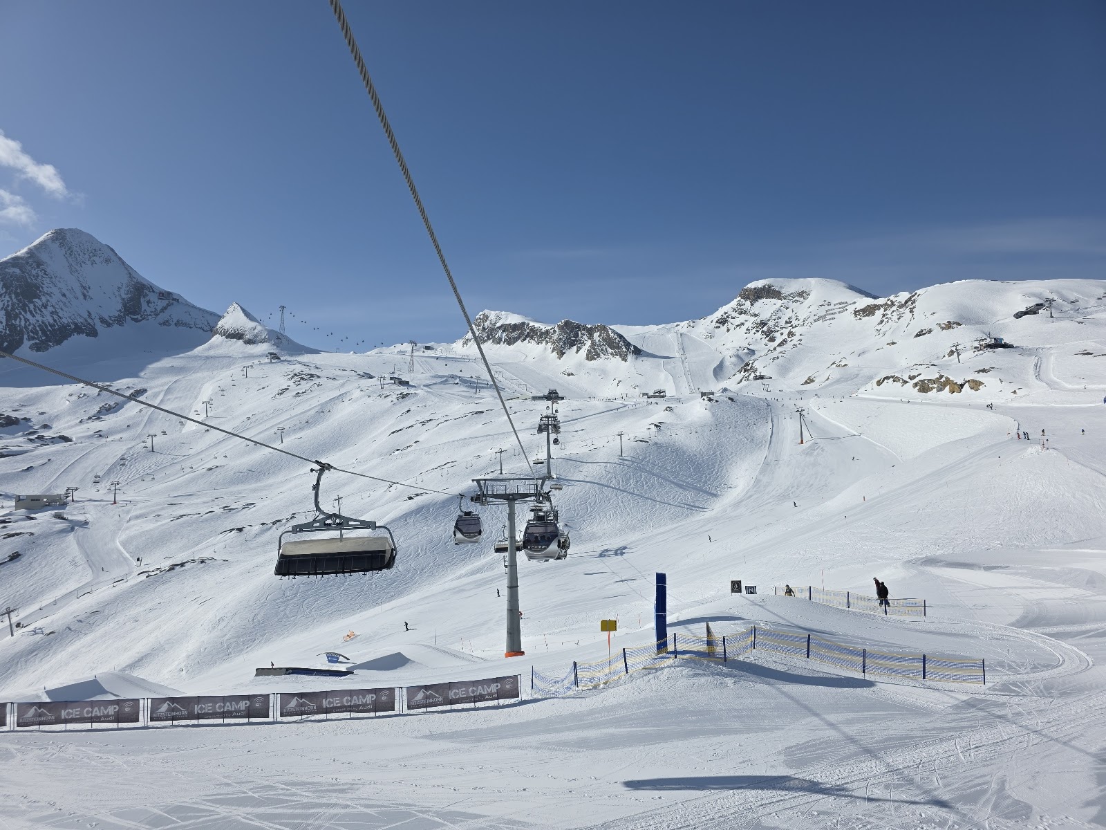The village of Kaprun below the Kitzsteinhorn in winter