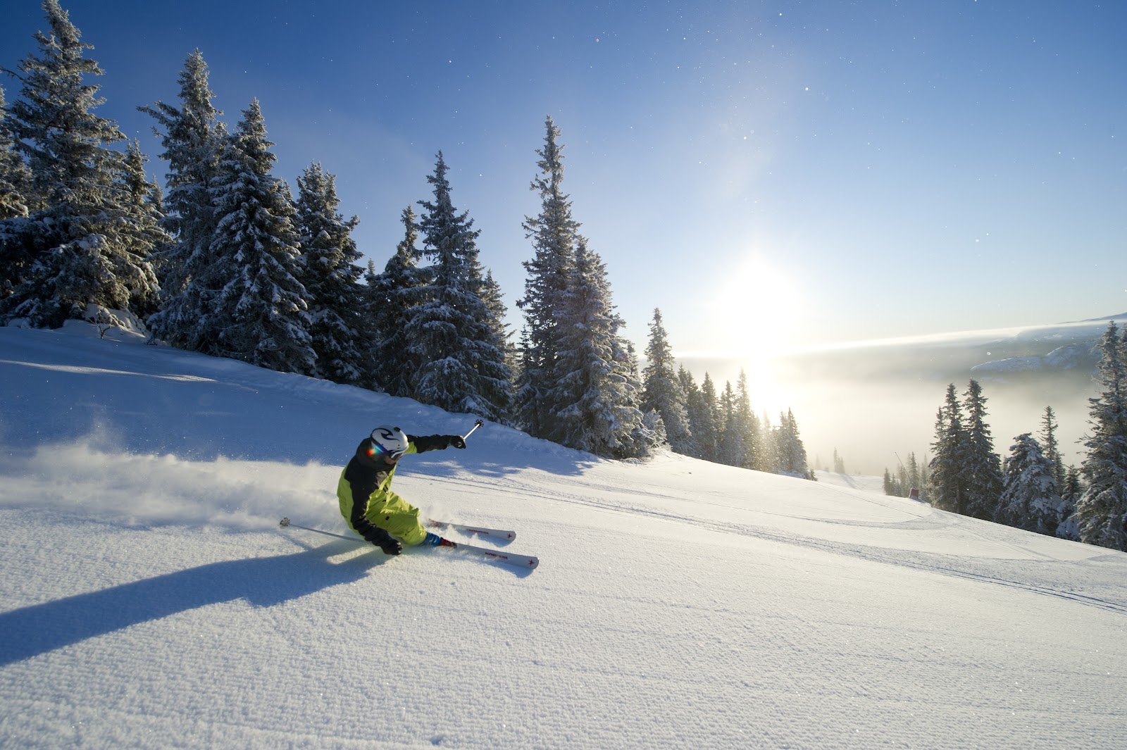 The steep Olympic downhill run at Kvitfjell ski resort