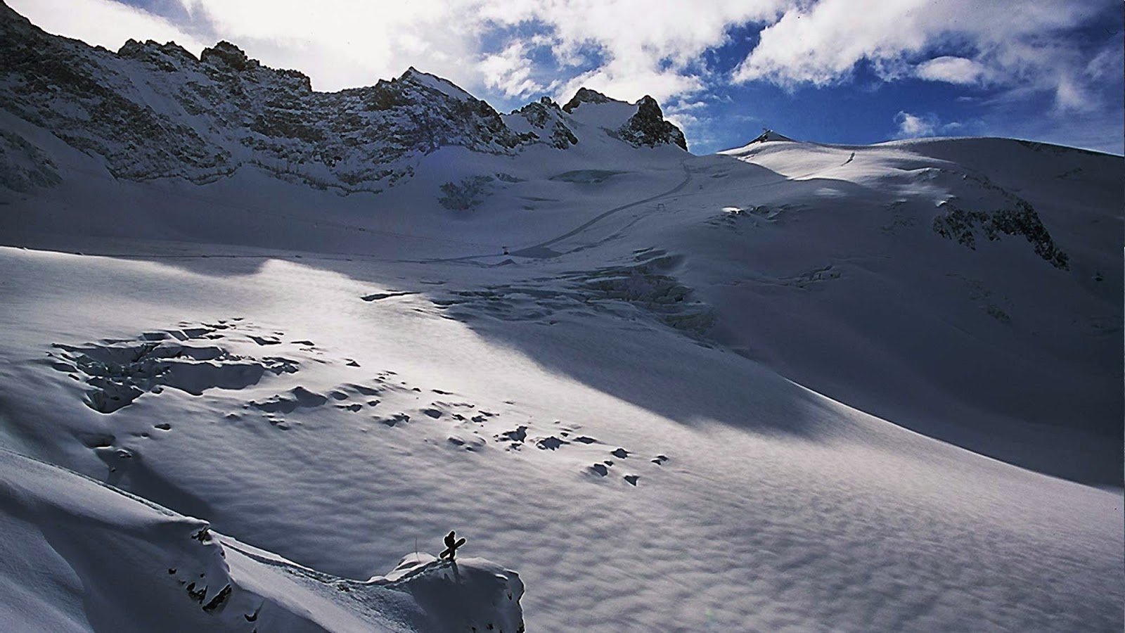 La Grave, France in winter