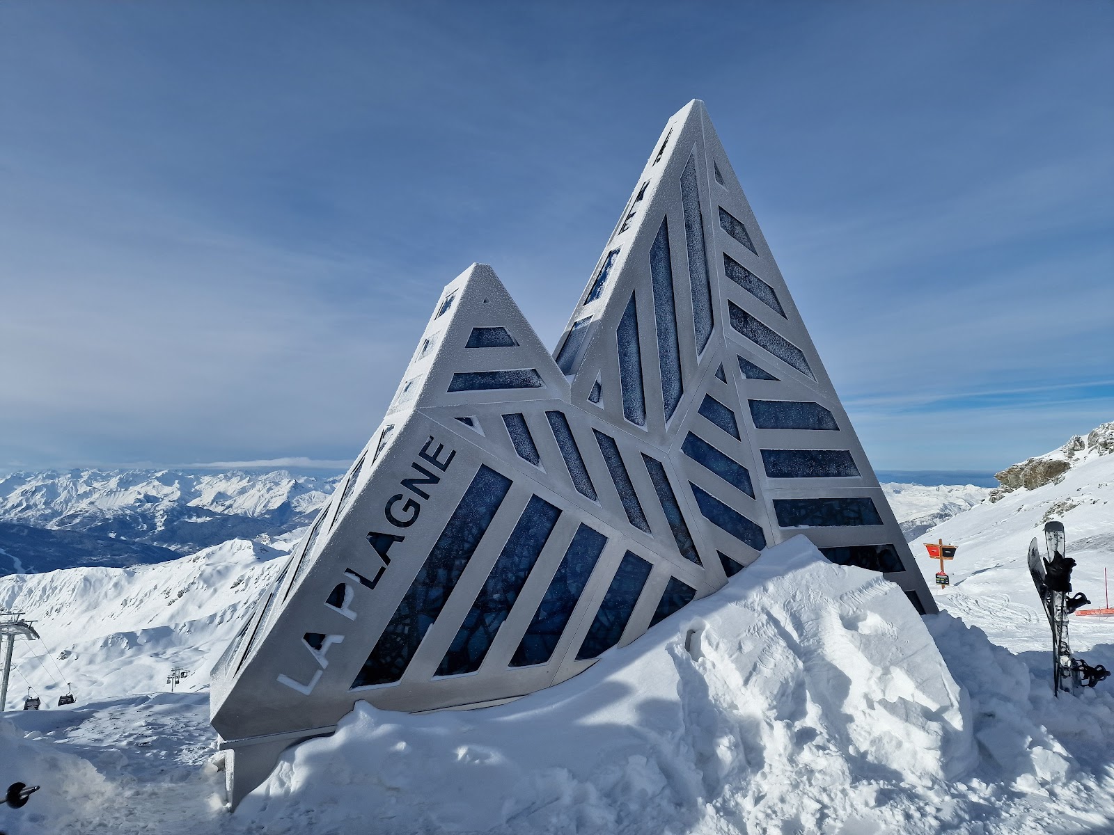 The Bellecote glacier and high peaks above La Plagne