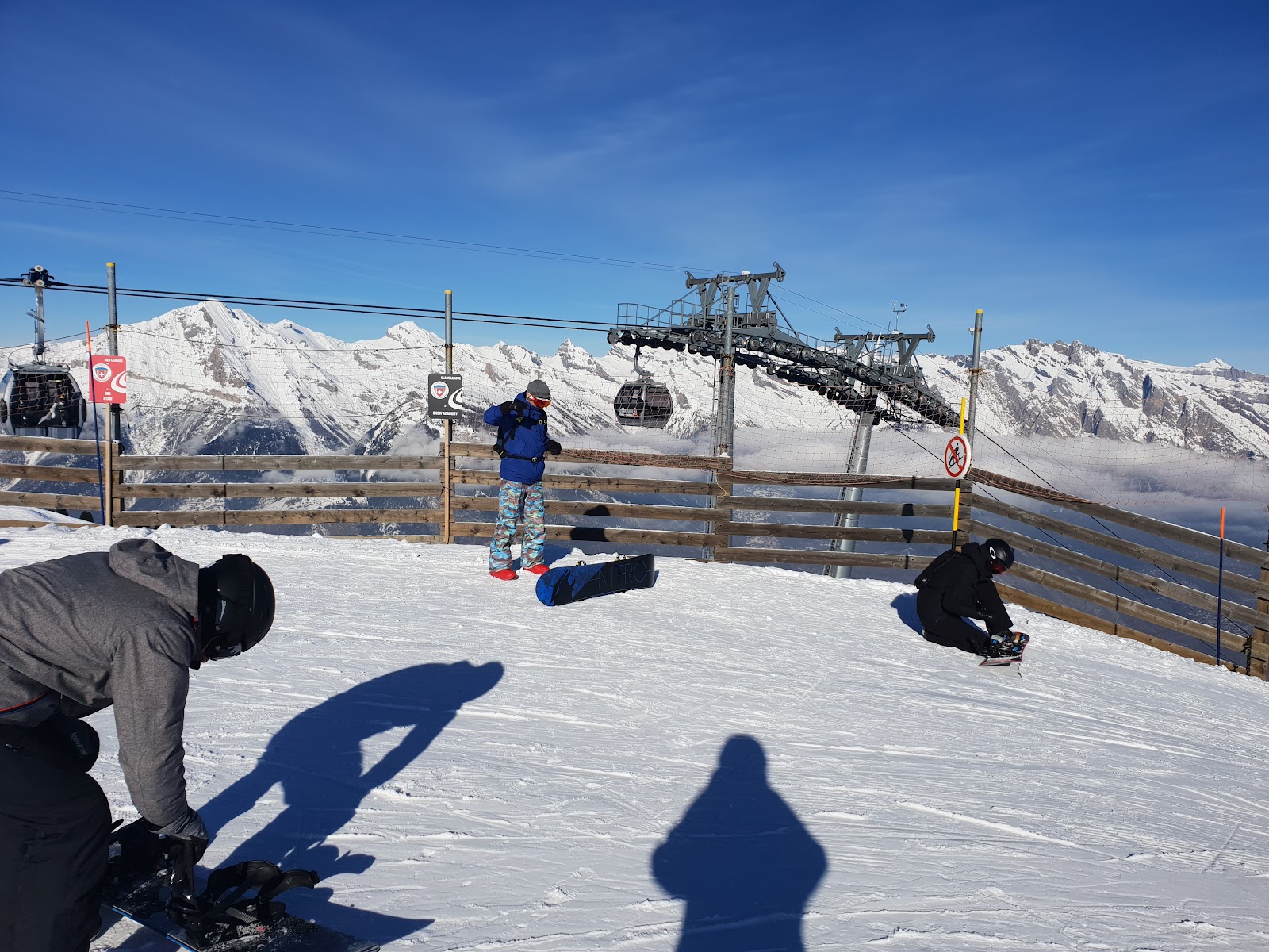 High snow sure terrain toward Mont Fort on the 4 Vallees pass
