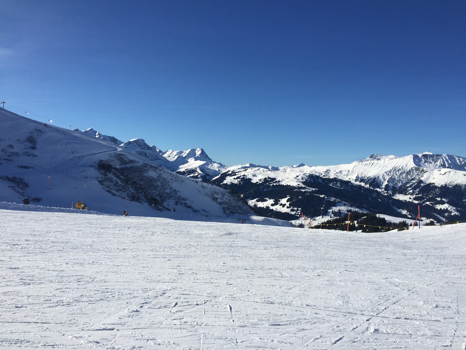 The traditional Simmental village of Lenk in winter
