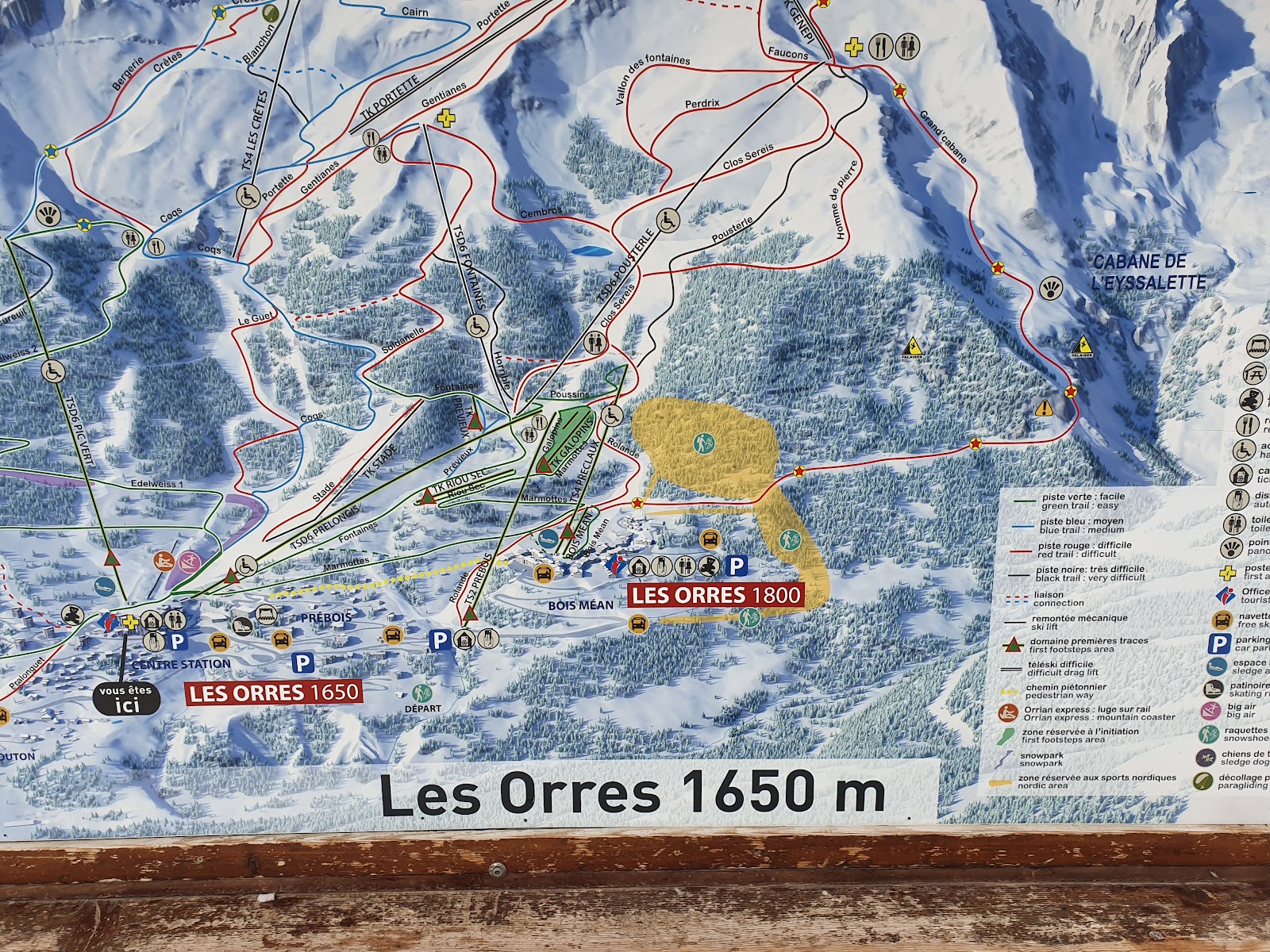 Apartments at Les Orres beside the slopes