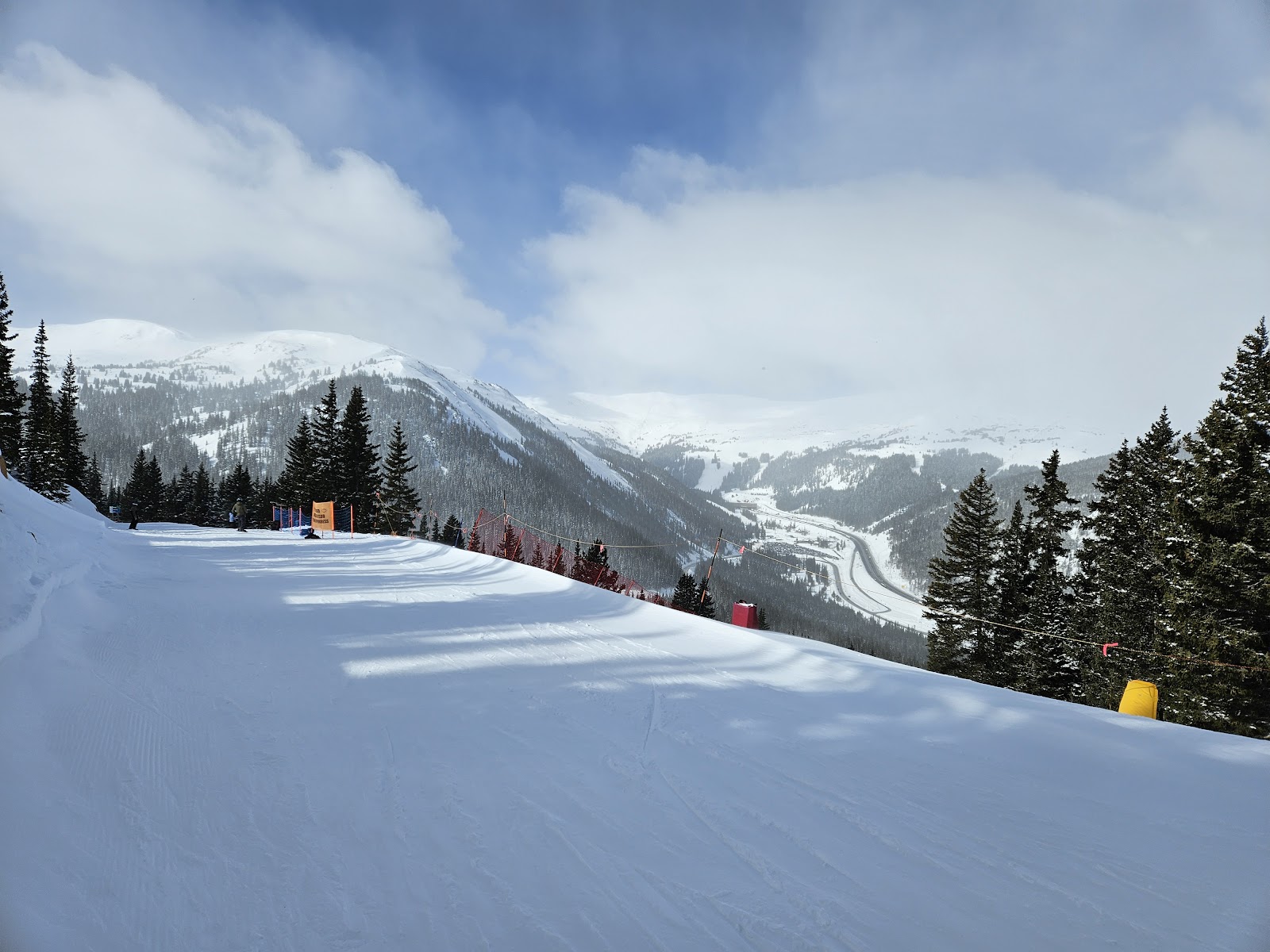 High open snowfields at Loveland on the Continental Divide