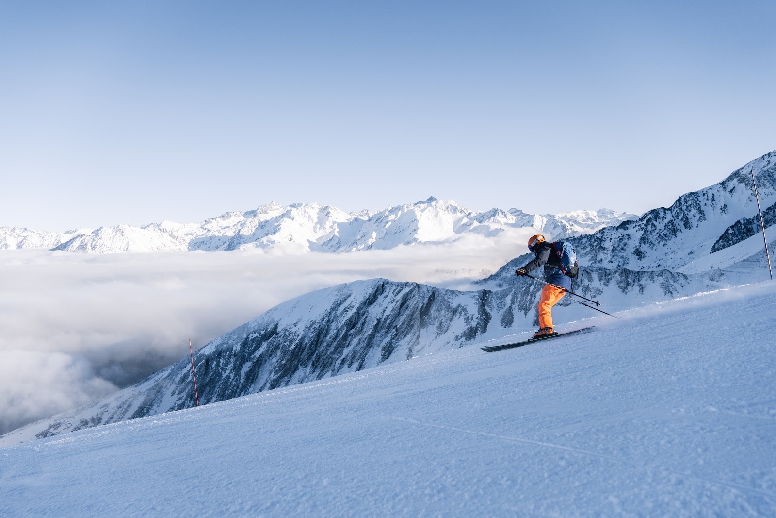 Luz Ardiden ski area under winter snow in the Pyrenees