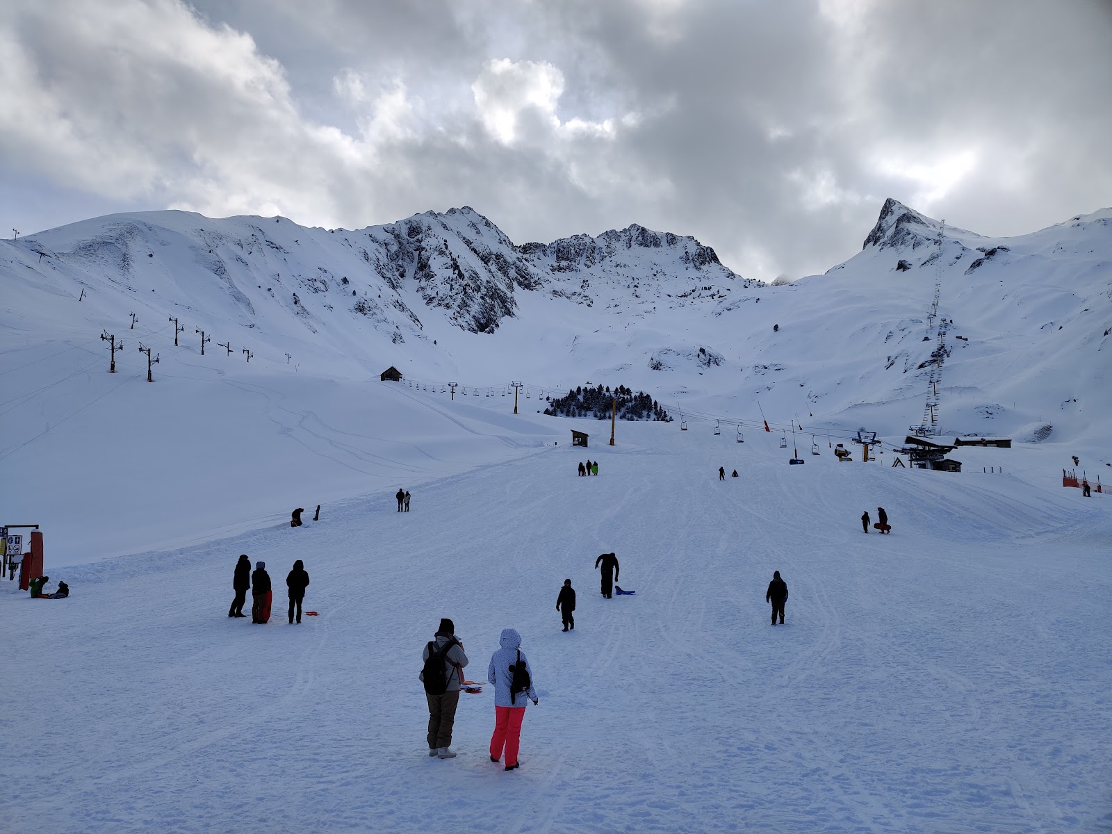 The spa town of Luz Saint Sauveur in winter