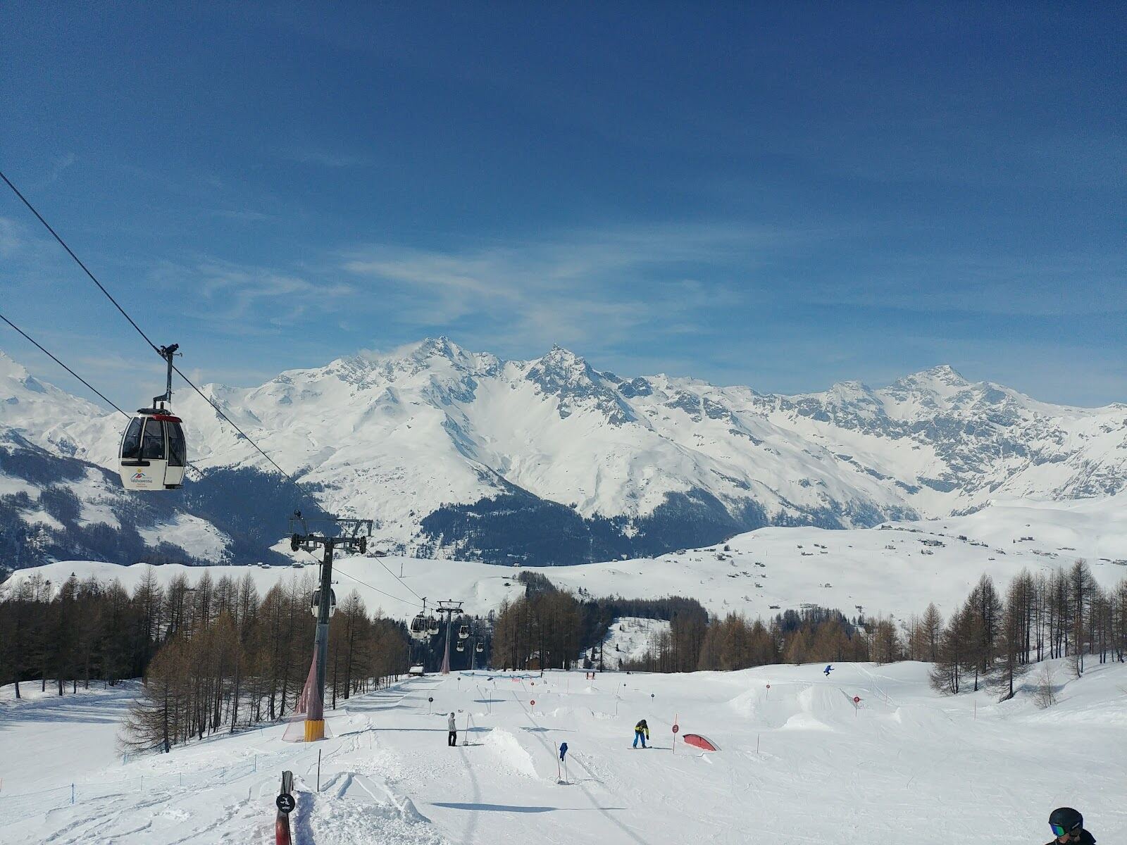 The high open slopes of Madesimo in the Valle Spluga