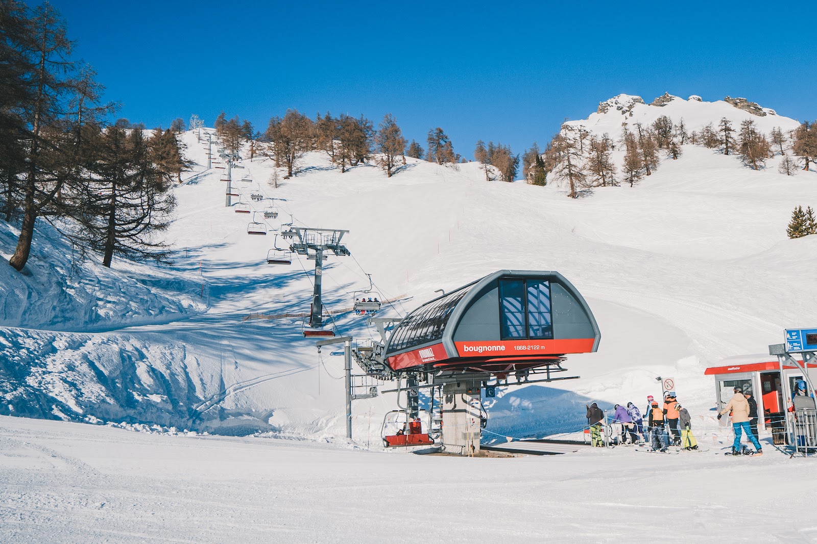 High touring terrain above the Ovronnaz ski area