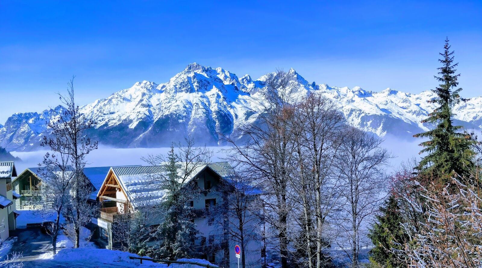 View over the Oisans mountains from the upper slopes