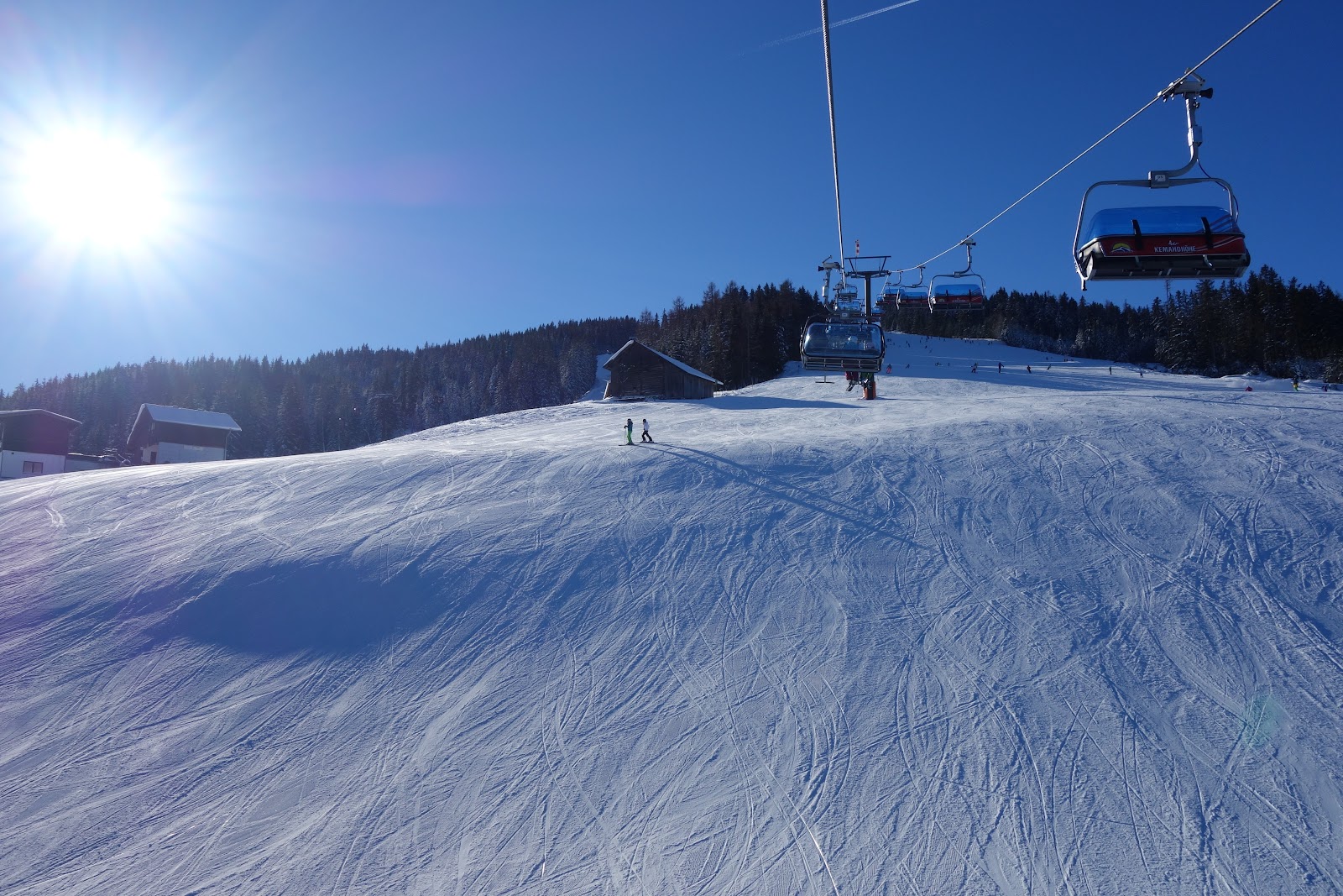 The walled town of Radstadt with ski slopes in the Salzburgerland