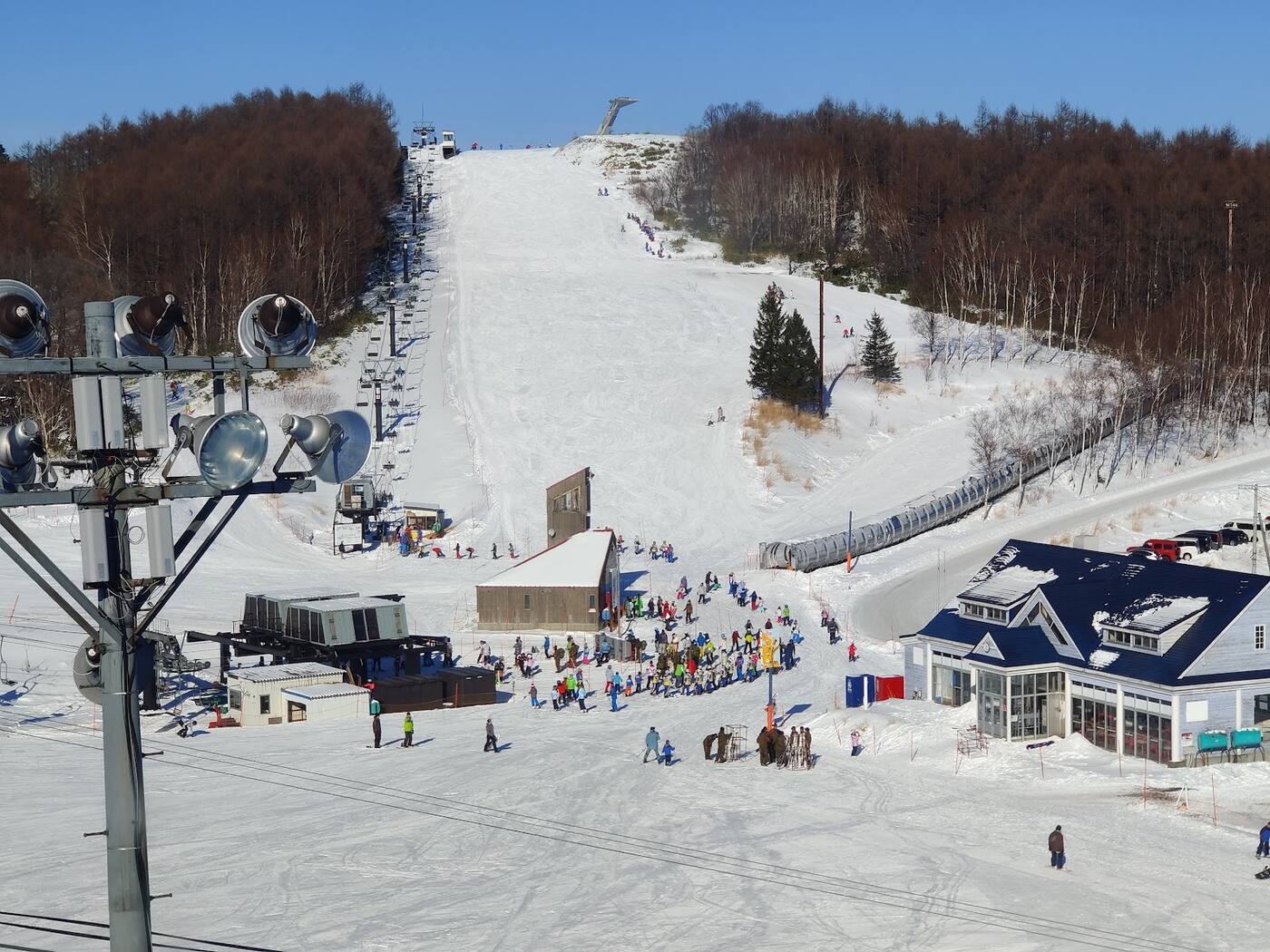 Wide views over Sapporo city and Ishikari Bay from Sapporo Teine
