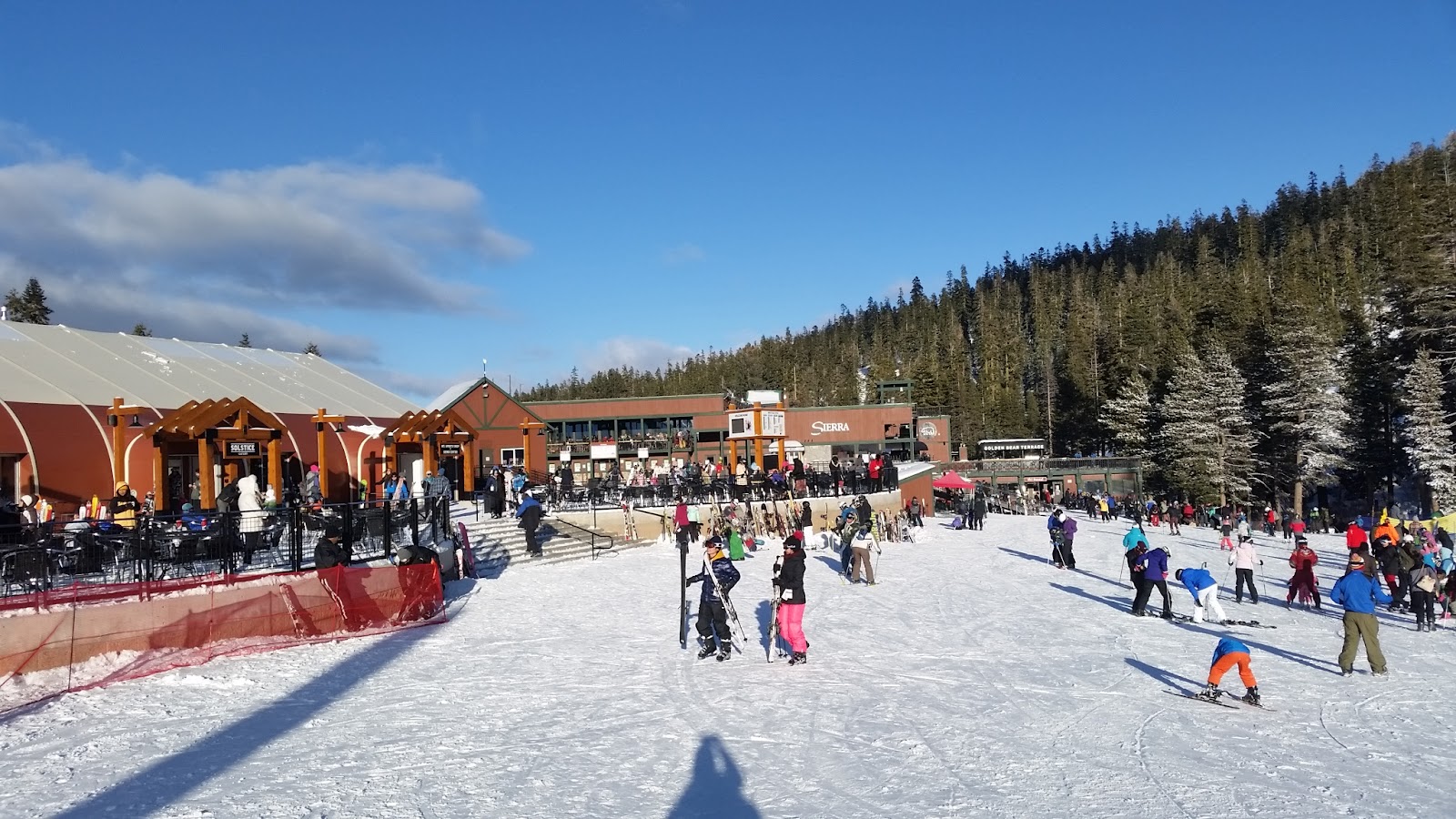 The forested slopes of Sierra at Tahoe in California