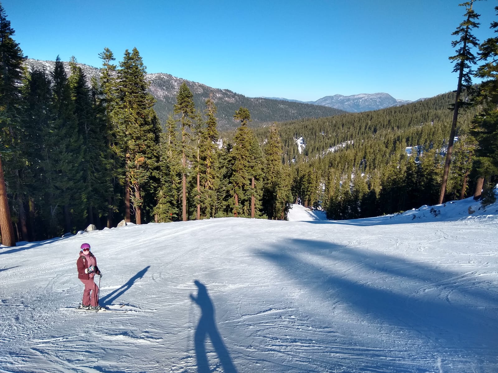 The relaxed base area at Sierra at Tahoe