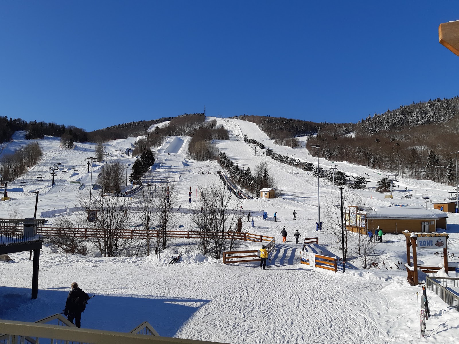 The sheltered amphitheater slopes of Stoneham near Quebec City