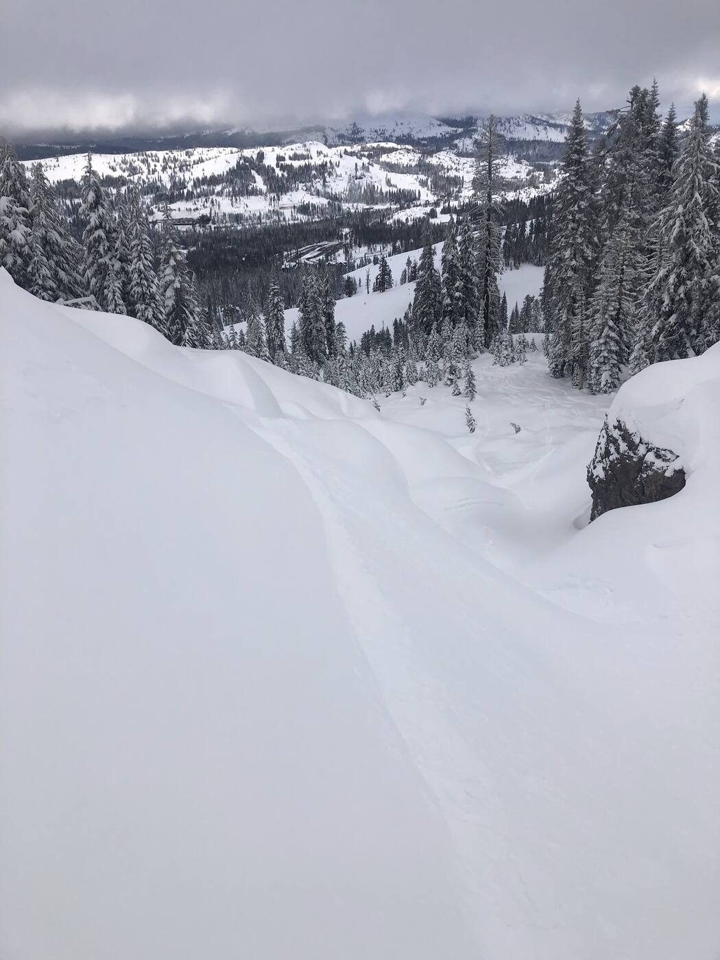 The historic base area at Sugar Bowl near Donner Summit