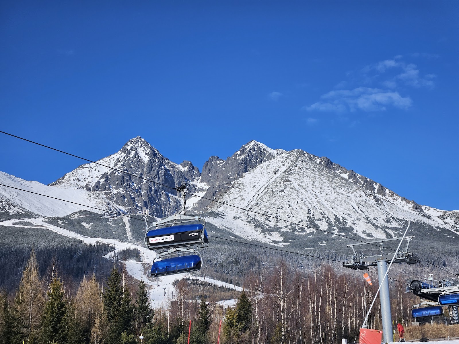 Snow covered High Tatras scenery near the resort base