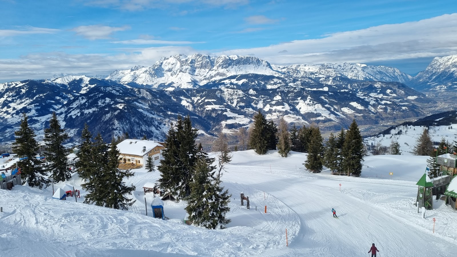 The family ski village of Wagrain and its slopes in the Salzburger Land of Austria
