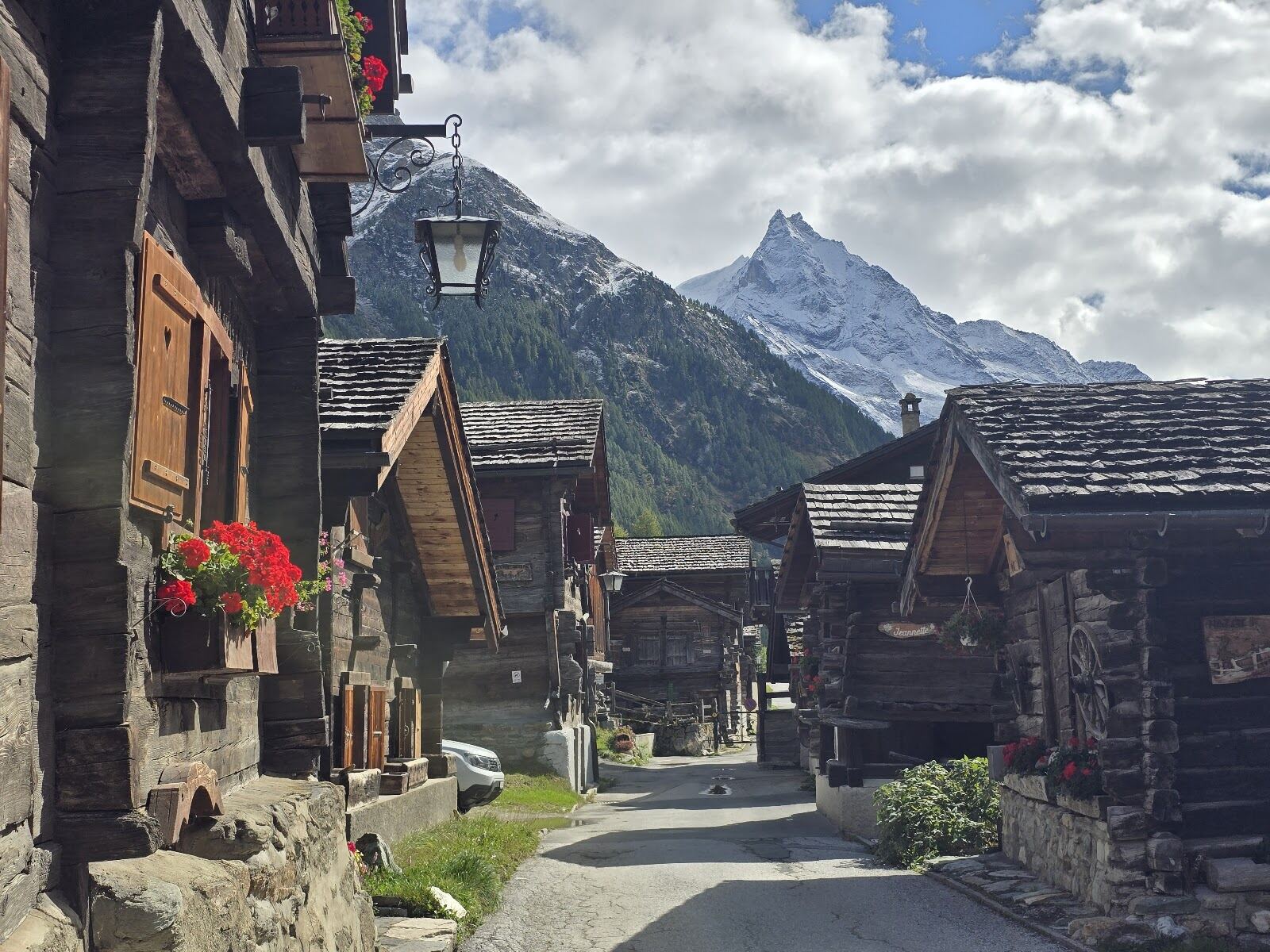 Traditional timber chalets of Zinal in the Val d'Anniviers