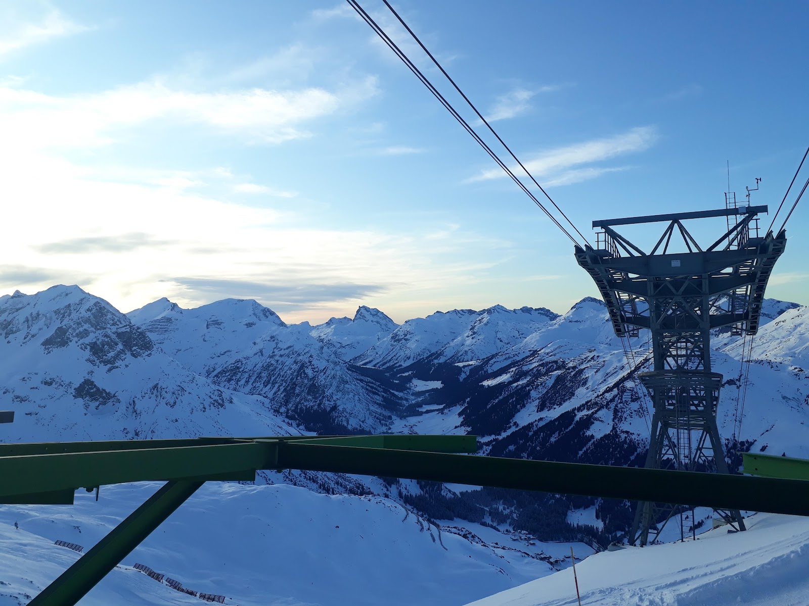 High Arlberg peaks ringing the Zurs valley